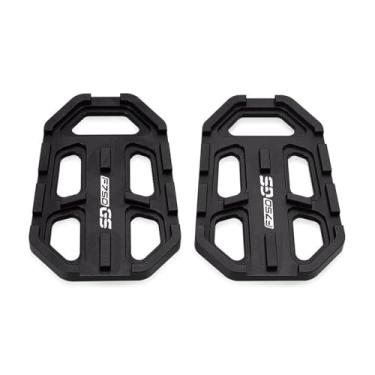 Imagem de Anti-derrapante Boleto largo pé pegs pedais resto footpegs para f750gs f 750 gs f750 aventura 2018 2019 2020 2021 2022(Preto)