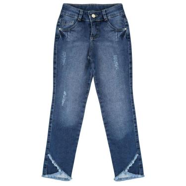 Imagem de Calça Look Jeans Moletom Jeans - UNICA - 10-Feminino
