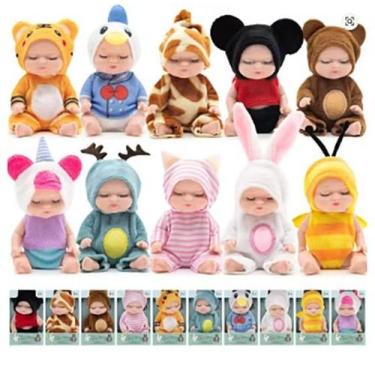 Imagem de Lembrancinha cha de bebe 6 Mini Bonecas Realistas Doll Lovely Coleção 