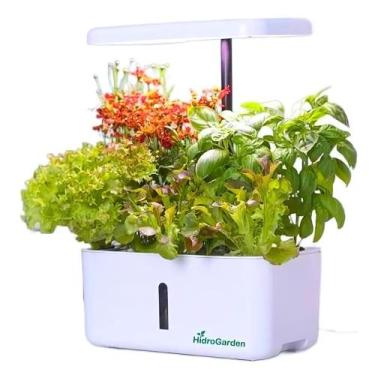 Imagem de Kit Horta Inteligente Sementes Com Autoirrigação E Led Sol - HidroGard