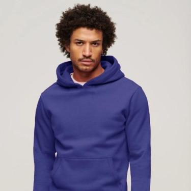 Imagem de Blusa de Frio  Moletom Canguru Masculina com Capuz Slim Fitness - Slim