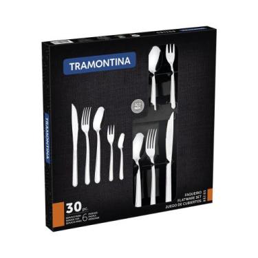 Imagem de Faqueiro Búzios Tramontina 30 Peças Aço Inox para Mesa