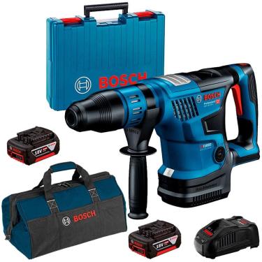 Imagem de Martelete SDS-Max Perfurador Rompedor à Bateria 18V GBH 18V-36C BITURBO Brushless 2 Baterias 4,0Ah Carregador Bivolt BOSCH