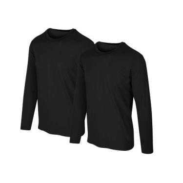 Imagem de Kit 2 Camisetas Proteção Solar Permanente UV50+ Tecido Gelado  Slim Fi
