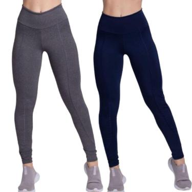 Imagem de KIT 2 Calça Legging Montaria Serra e Mar Roupa Para Academia Treino Moda Fitness Musculação-Feminino