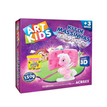 Imagem de Kit De Massinhas Baby Poney Com Moldes 3D - Acrilex