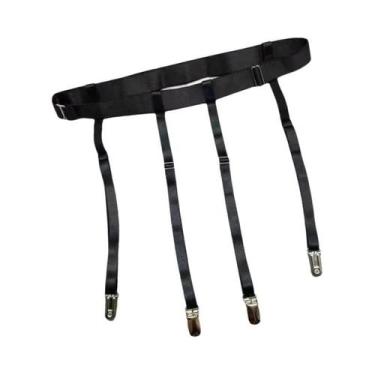 Imagem de Cinta-liga Elástica Ajustável Para Meias De Coxa Alta Femininas E De M