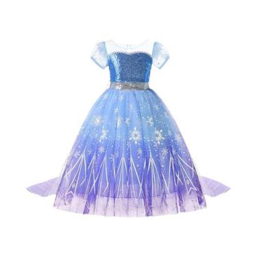 Imagem de Fantasia De Princesa Elsa Anna Para Meninas, Vestido Da Rainha Da Neve