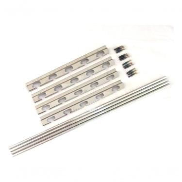 Imagem de Suporte Inox para Churrasqueira e 4 Barras de 75cm Mega Inox