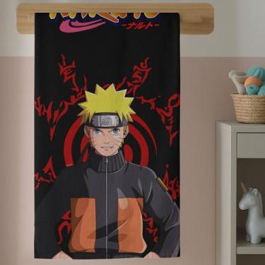 Imagem de Toalha Banho Infantil Algodão Com Estampa Anime Ninjas Boruto Lançamen
