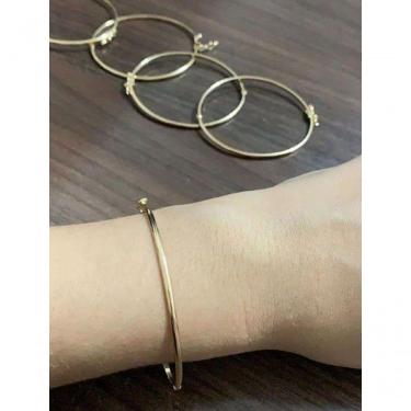 Imagem de Bracelete Liso Em Banho De Ouro F. 13.6