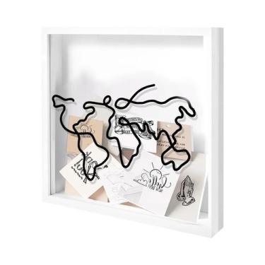 Imagem de Caixa Organizadora De Mapas E Porta-Retratos De Viagem Para Postais E 