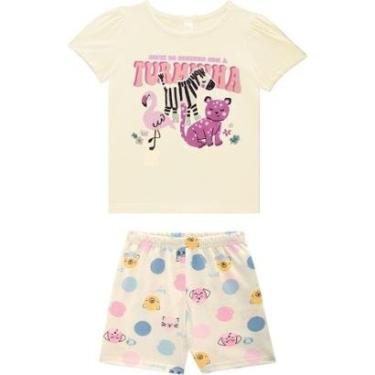Imagem de Pijama Infantil Menina Brilha Escuro Malwee Kids Ref. 131942-Feminino