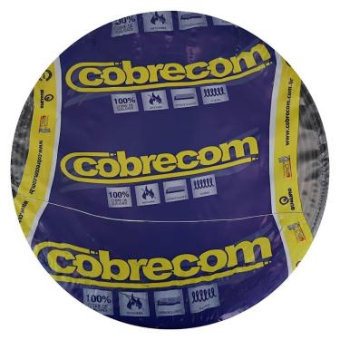 Imagem de Cabo Flexicom de Cobre 10mm 750 Volts Preto com 100 Metros 1150804401 Cobrecom Cabo de...