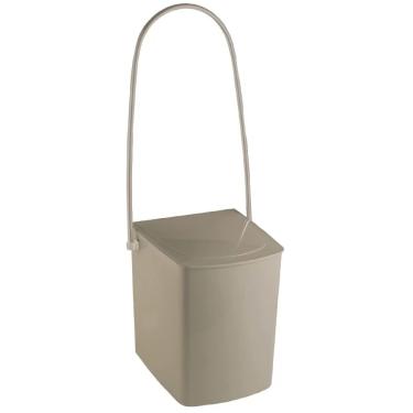 Imagem de Lixeira 24x25,5x62,5cm Alça Longa Champagne 1147 Crismetal Lixeira 24x25,5x62,5cm Alca Longa Ch