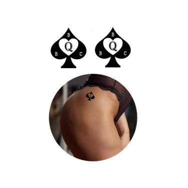 Imagem de Tattoo Temporária Lifestyle Símbolo hotwife Copas & BBC - 3i