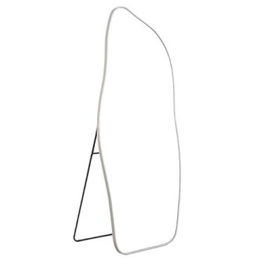 Imagem de Espelho Orgânico 170x70 Grande Corpo inteiro Com Moldura Alumínio Sala