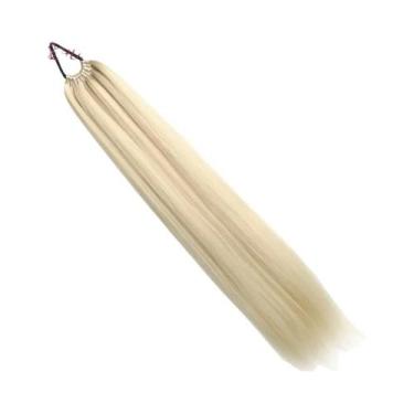 Imagem de Extensão De Rabo De Cavalo Sintético Yaki Liso De 24 Polegadas Com Elá