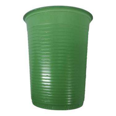 Imagem de Copo Descartável Verde de Festa - 200ml - 50 Unidades - Forfest