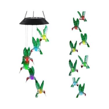 Imagem de Sinos De Vento Borboleta Com Mudança De Cor, Alimentados Por Energia S