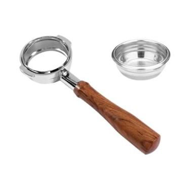 Imagem de Portafilter Sem Fundo 58MM Com 2 Orelhas Para Máquina De Café Espresso