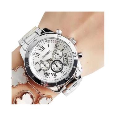 Imagem de Relógio De Pulso Feminino De Quartzo Em Aço Inoxidável Elegante, Luxuo