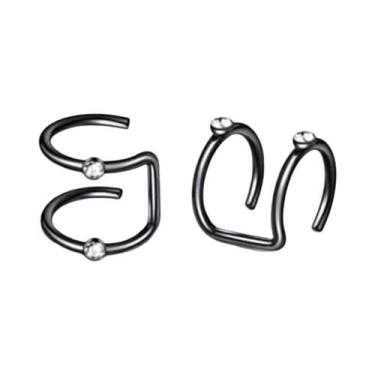 Imagem de Brincos De Pressão Femininos De Aço Inoxidável Com Folha, Sem Furo, Ac