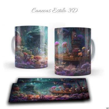Imagem de Caneca Porcelana Místico Submarino 3D (537) - Live