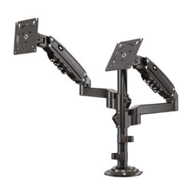 Imagem de Suporte de Mesa Ajustavel com Pistao a Gas Para 2 Monitores PIX, 17" à 35", Preto - PX-H160-Unissex