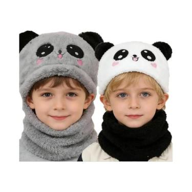 Imagem de Gorro Quente E Macio De Panda Para Crianças, Outono E Inverno, Boné Pa