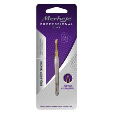 Imagem de Pinça Depilatória Ponta Diagonal Merheje, 1 Un