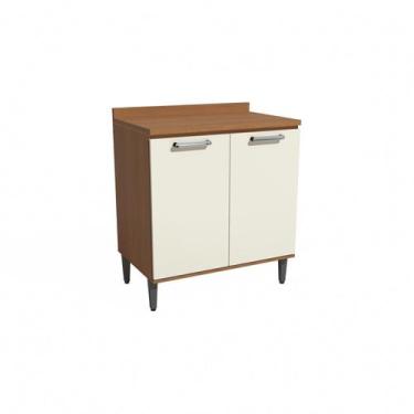 Imagem de Balcão de Cozinha 80cm 2 Portas com Tampo Linna - Kappesberg