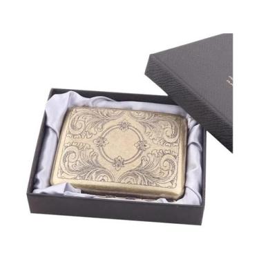 Imagem de Estojo De Metal Vintage Para Cigarros - Capacidade Para 20 Unidades De