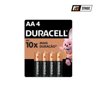 Imagem de Pilha Duracell AA Alcalina - Pacote com 4 Unidades - no-brand