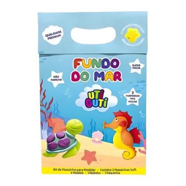 Imagem de Kit Massinha Uti Guti Fundo do Mar 09 Peças - UTIGUTI