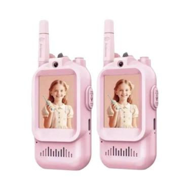 Imagem de Kit Com 2 Walkie Talkies Recarregáveis Para Crianças, Para Acampamento
