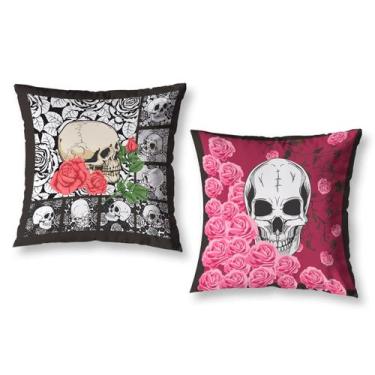 Imagem de Kit 2 Capa de Almofada Estampadas Infantil 40cm x 40cm Zíper invisível