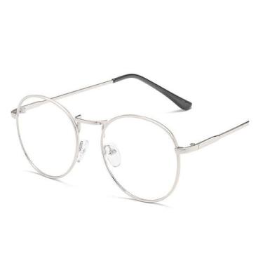 Imagem de Óculos De Armação De Metal De Grau Unissex Varias Cores - Vinkin, Cinz