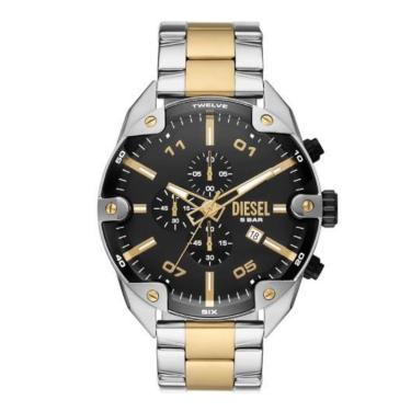 Imagem de Relógio Diesel Dz4627 Spiked de 49mm Prata e Dourado-Feminino