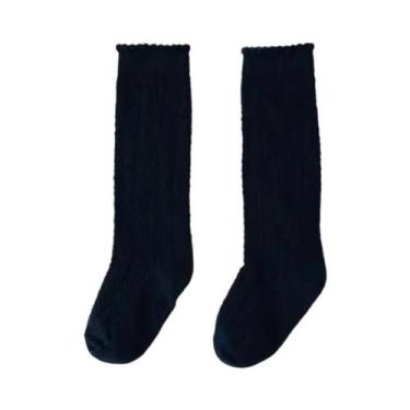 Imagem de Meias Longas De Verão Para Bebês Meninas, Meias Finas De Algodão Com M