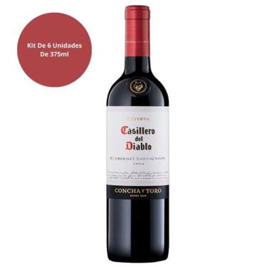 Imagem de Casillero Del Diablo Cabernet Sauvignon Kit 6 Unidades 375ml