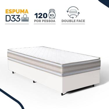 Imagem de Cama Box com Colchão de Espuma D33 Double Face Territory Hellen Solteiro 88cm
