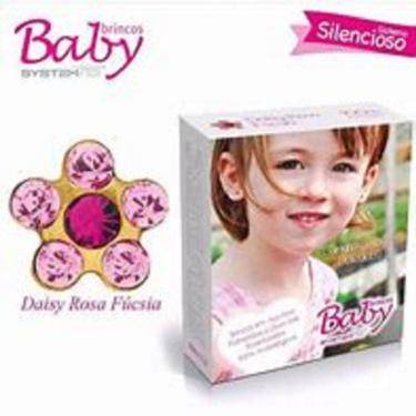 Imagem de Brinco Studex System 75 Baby Daisy Rosa Fúcsia Comfort Cod H30