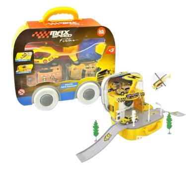 Imagem de Kit MALETA MAXSPEED  Pista Construção Ark Toys