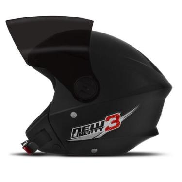 Imagem de Capacete New Liberty 3 Three Viseira Fumê Moto Aberto Pro Tork Seguran