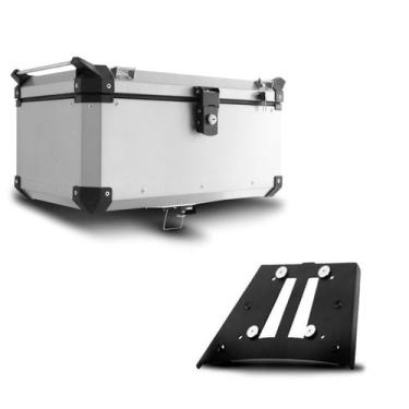 Imagem de Baú Moto Alumínio Top Case 56 Litros + Base de Fixação BMW GS 1200 200