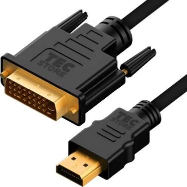 Imagem de Dvi D Hdmi Adaptador Cabo De Nylon Reforçado Filtro 2 Metros - Congrat