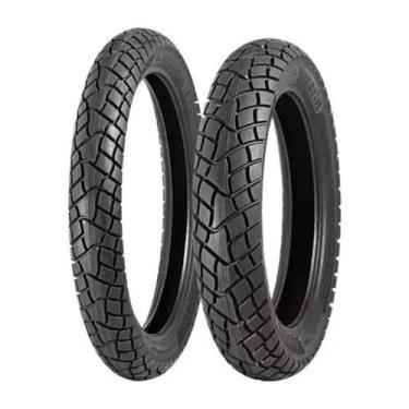 Imagem de Par Pneu Dual Sport Levorin 90 90 R19  110 90 R17 Moto