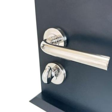 Imagem de Fechadura De Porta Banheiro Polida 55mm Parma ABNT - DECORPLACE