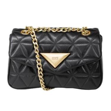 Imagem de Bolsa Feminina Média Schutz Crossbody 944 Matelassê Clássica Couro 500181092-Feminino